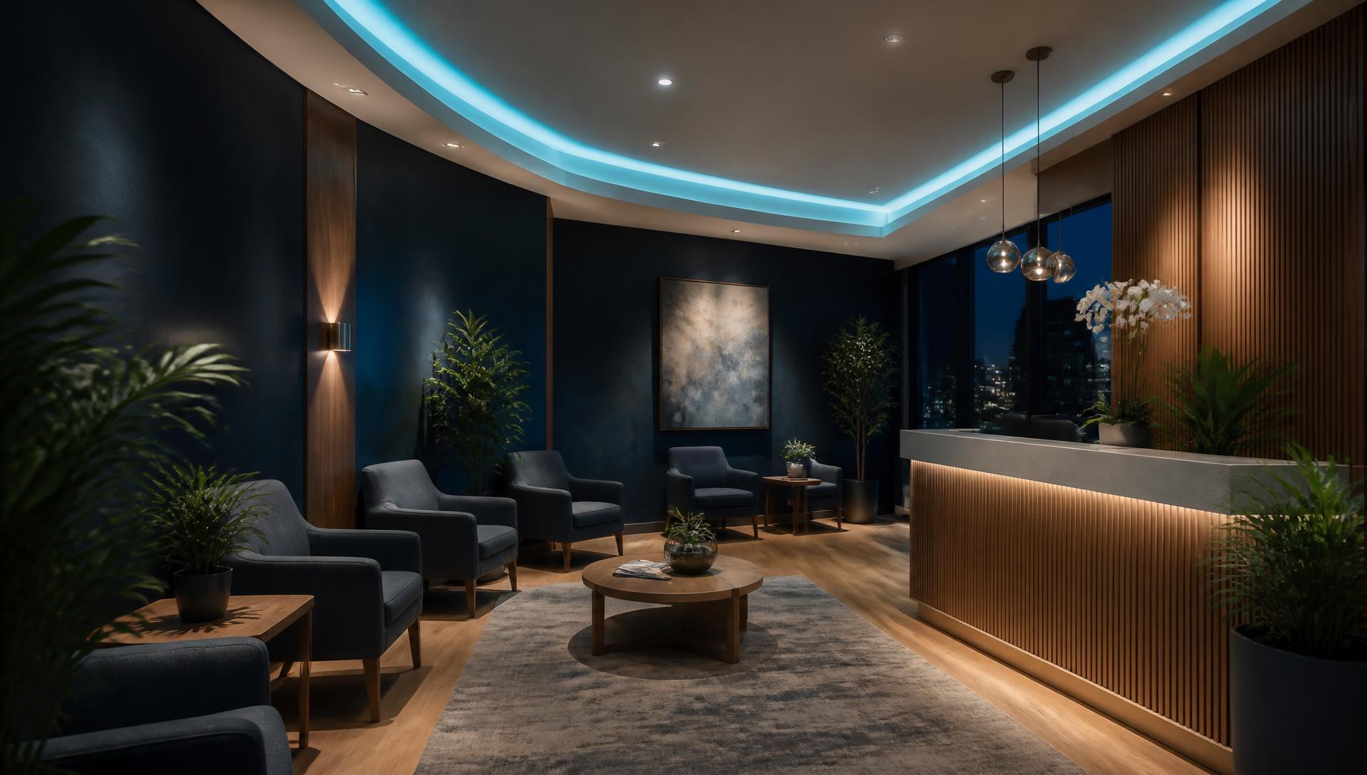 Reception and waiting area at Wolverhampton Dental
